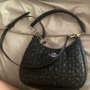 COACH Leather Embossed Monogram Purse